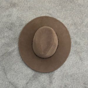 Women’s boho braided brown hat